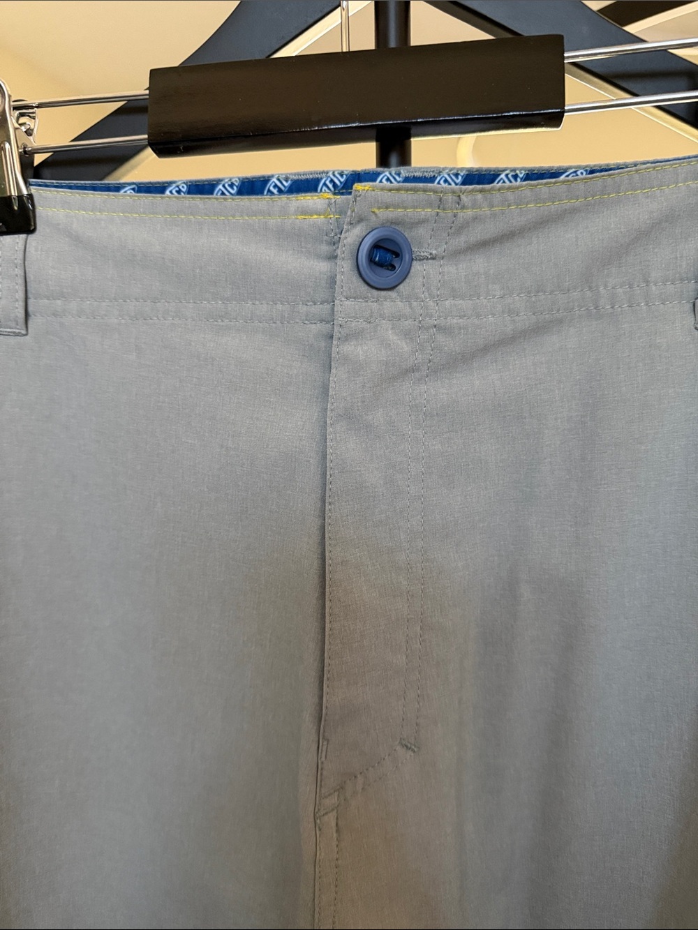 Light Gray Men's Board Shorts - Picture 3 of 6